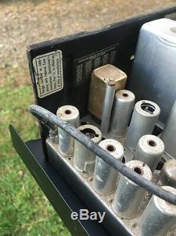 Milieu Du Siècle Vtg Motorola Two Way Tube Ligne Privée Radio Ham Mobile Police Feu