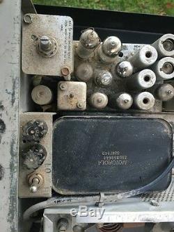 Milieu Du Siècle Vtg Motorola Two Way Tube Ligne Privée Radio Ham Mobile Police Feu