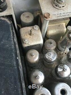 Milieu Du Siècle Vtg Motorola Two Way Tube Ligne Privée Radio Ham Mobile Police Feu