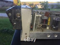 Milieu Du Siècle Vtg Motorola Two Way Tube Ligne Privée Radio Ham Mobile Police Feu