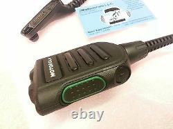 Motorola Apx7000 Apx6000 Xe Xpr7550 Impres Xp Haut-parleur À Distance Double MIC Mince Noir