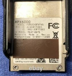 Motorola Apx 6000 700 / 800mhz P25 Two Way Radio Apx6000