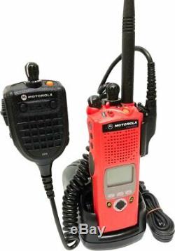 Motorola Astro Xts 5000 II Vhf Numérique P25 Radio À Deux Voies Aes Des Adp Gps MIC Rouge