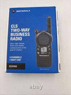 Motorola CLS1410 Radio Bidirectionnelle Professionnelle UHF 1 Watt à 4 Canaux
