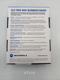 Motorola CLS1410 Radio Bidirectionnelle Professionnelle UHF 1 Watt à 4 Canaux