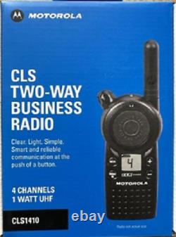Motorola CLS1410 Radio bidirectionnelle professionnelle UHF 4 canaux 1 watt
