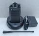 Motorola Cp100d 16 Ch. Radio Bidirectionnel Aah87ydc9jc2an Avec Chargeur Et Batterie #99