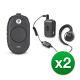Motorola Clp1060 6-ch Radio Professionnelle À Deux Voies Avec Casque Bluetooth 2pack
