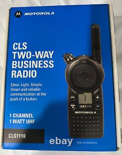 Motorola Cls1110 Radio Commerciale À Deux Voies 1-channel 1w Uhf