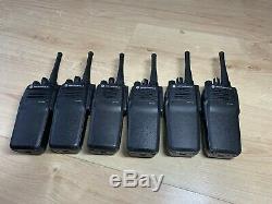 Motorola Dp3400 Uhf X 6 Radios Bidirectionnelles Withbatteries Et Impres Multi Charger