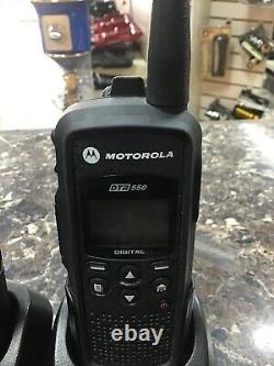 Motorola Dtr550 Numérique Portable Double Way Radio Noir