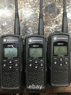 Motorola Dtr550 Numérique Portable Double Way Radio Noir