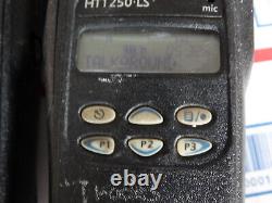Motorola Ht1250 Ls Uhf 450-512 Mhz Radios À Deux Voies Lot De 2 Gmrs Radios Essais