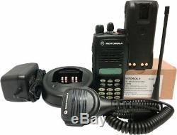 Motorola Ht1250 Uhf Radio À Deux Voies Clavier Complet MDC 1200 Quik-call II 403-470 Mhz