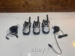 Motorola MT352R Lot de 3 radios bidirectionnelles avec chargeurs