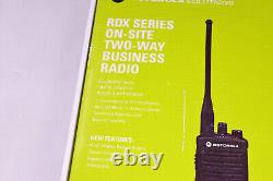 Motorola RDX RDU4100 Radio bidirectionnel UHF résistant à l'eau 10 canaux BOÎTE OUVERTE