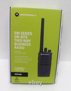 Motorola RMV2080 Sur Site 8 Canaux VHF Radio Professionnelle Bidirectionnelle Robuste Noir NEUF