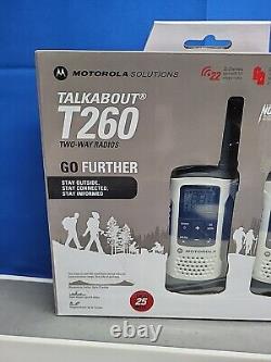 Motorola Solutions Talkabout Modèle T260 Radio bidirectionnelle portable à portée de miles dans une boîte