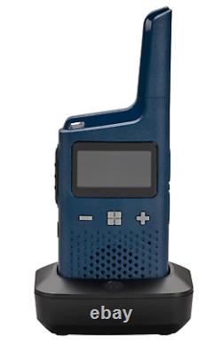 Motorola T383 Radios Bi-Directionnels Pack de 4 Talkies-Walkies 6 Écouteurs Chargeurs à Poser