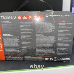 Motorola T605 H2O Noir Orange Étanche IP67 Radio Bidirectionnelle à Double Alimentation