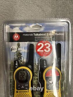 Motorola Talkabout Radio Mh230r Système Radio À Deux Voies Weather 22 Canaux 23 Mile