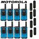 Motorola Talkabout T100 Talkie Walkie 8 Pack Combinée 16 Mile Two Way Radios Bleu