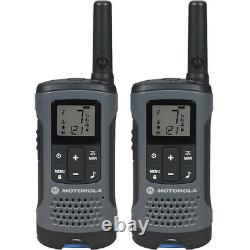 Motorola Talkabout T200 Walkie Talkie 8 Pack Set 20 Mile Deux Voies Radios Gris 8pc