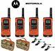 Motorola Talkabout T265 4 Pack Walkie Talkie Set 25 Mile Two Way Radio + Écouteurs