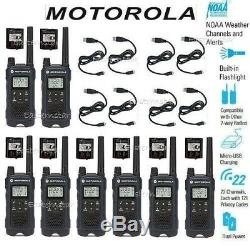 Motorola Talkabout T460 Talkie Walkie Radio Two Way 8 Pack Combinée 35 Mile Nouveau