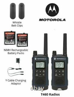 Motorola Talkabout T460 Walkie Talkie 4 Pack Set Radio À Deux Voies 35 Mile