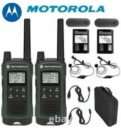 Motorola Talkabout T465 Talkie Talkie 4 Pack 35 Mile Two Way Radio (case+earbuds)