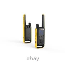 Motorola Talkabout T470 Radio Bidirectionnel, 35 Miles, Paquet de 2, NOAA, Noir & Jaune