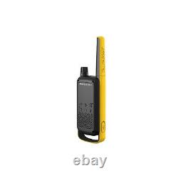 Motorola Talkabout T470 Radio Bidirectionnel, 35 Miles, Paquet de 2, NOAA, Noir & Jaune
