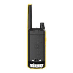 Motorola Talkabout T470 Radio Bidirectionnel, 35 Miles, Paquet de 2, NOAA, Noir & Jaune
