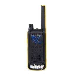 Motorola Talkabout T470 Radio Bidirectionnel, 35 Miles, Paquet de 2, NOAA, Noir & Jaune
