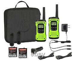 Motorola Talkabout T605 Walkie Talkie 8 Pack Set Deux Moyen Étanche Radio H2o