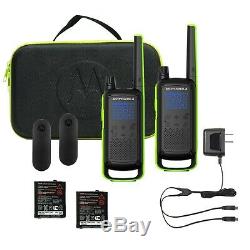 Motorola Talkabout T801 Radio Bidirectionnelle, 35 Mile, 2 Pack, Bluetooth, Noir Et Vert