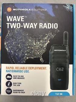 Motorola WAVE TLK 100 Radio bidirectionnelle à 8 canaux 4G LTE WiFi (HK2112A)