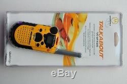 New Old Stock Sunstreak Jaune Motorola Talkabout Two-way Radio Model 250