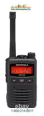 Nouveau Motorola Evx-s24 Uhf 403-470, 256 Channel, 3 Watts, Radio Numérique À Deux Voies