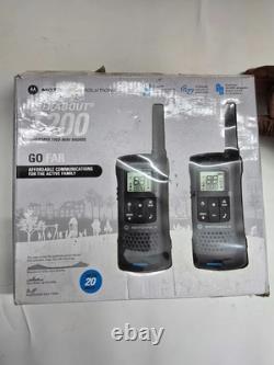 Nouveau Motorola Portable FRS, T200, Talkabout, Radios Bi-Directionnels, Rechargeables