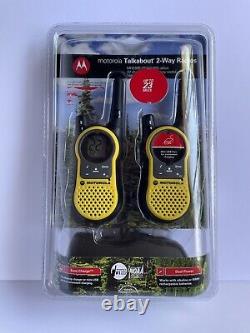 Nouveau Motorola Talkabout Mh230r Jaune Handheld 22channels Radio À Deux Voies 23 Mile