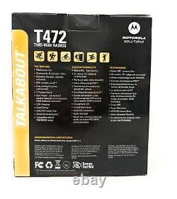 Nouveaux talkies-walkies Motorola Solutions Talkabout T472, lot de 2