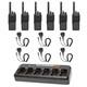 Pack De 6 Radios Bidirectionnelles Numériques Motorola Mototrbo R2 Aah11ydc9ja2an Uhf 400-480mhz