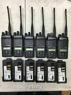 Qty 6 Motorola Mototrbo Xpr3500 Uhf Aah02rdh9ja2an Radios À Deux Sens