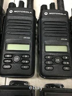 Qty 6 Motorola Mototrbo Xpr3500 Uhf Aah02rdh9ja2an Radios À Deux Sens