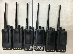Qty 6 Motorola Mototrbo Xpr3500 Uhf Aah02rdh9ja2an Radios À Deux Sens