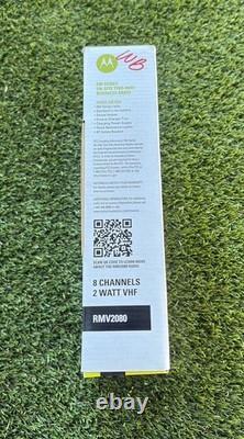 Radio bidirectionnelle robuste Motorola RMV2080 sur site à 8 canaux VHF NEUF