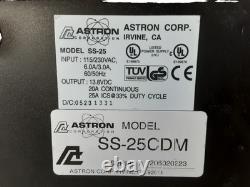 Radio mobile bi-directionnelle Motorola CDM1250 avec alimentation Astron SS-25 NON TESTÉE