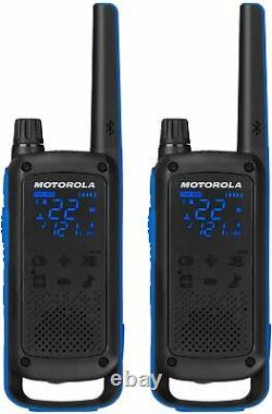 T800 Motorola Talkabout Radios Bidirectionnelles, 2 Packs, Noir/bleu Nouveau